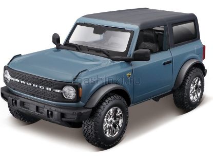 Изображение MAISTO KIT 1/24 FORD Bronco Badlands A51 2021 blue/синий