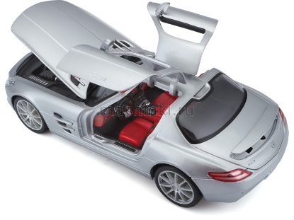 Изображение MAISTO 1/18 MERCEDES-BENZ SLS AMG silver/серебристый