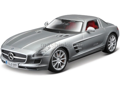Изображение MAISTO 1/18 MERCEDES-BENZ SLS AMG silver/серебристый
