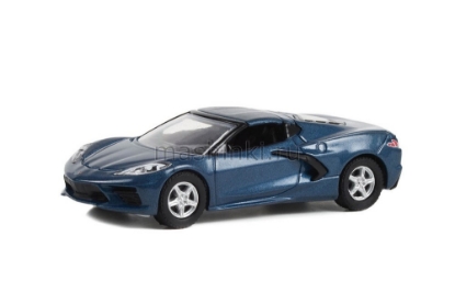 Изображение GREENLIGHT 1/64 CHEVROLET Corvette C8 Stingray 1LT (Lot №421.2) 2020 shadow gray