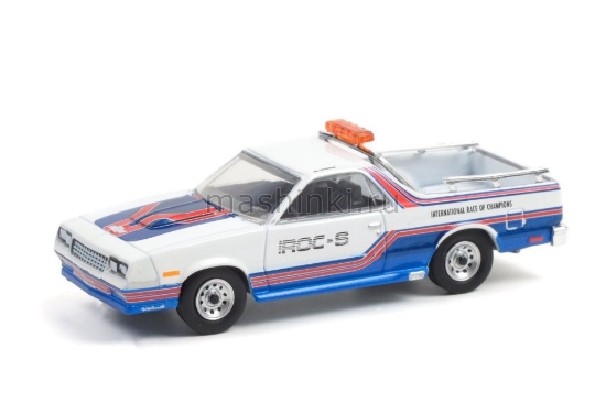 Изображение GREENLIGHT 1/64 CHEVROLET El Camino SS International Race of Champions Official Pace Car IROC-S №001 1985
