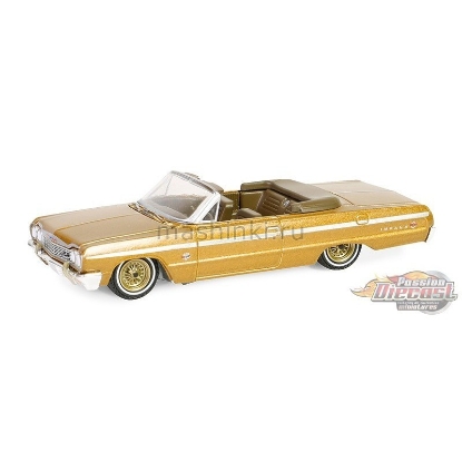 Изображение GREENLIGHT 1/64 CHEVROLET Impala Convertible 1964 gold