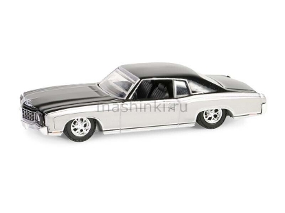 Изображение GREENLIGHT 1/64 CHEVROLET Monte Carlo 1972 silver/black