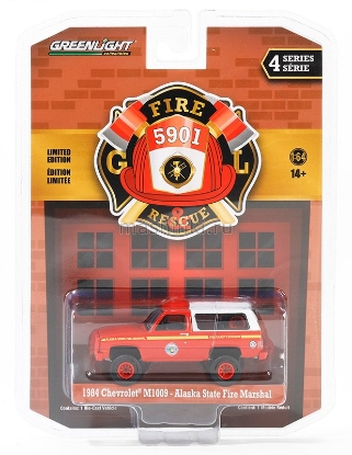Изображение GREENLIGHT 1/64 CHEVROLET M1009 4x4 Alaska State Fire Marshal пожарный 1984