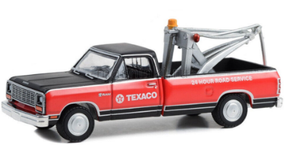 Изображение GREENLIGHT 1/64 DODGE Ram D-100 Royal SE эвакуатор Texaco 1983 red/black