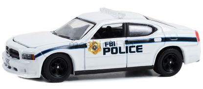 Изображение GREENLIGHT 1/64 DODGE Charger Police Pursuit Federal Bureau of Investigation Police FBI Police 2008