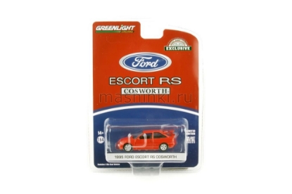 Изображение GREENLIGHT 1/64 FORD Escort RS Cosworth 1995 radiant red