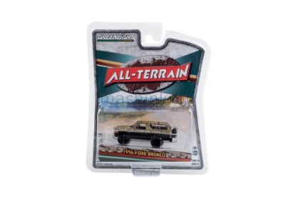 Изображение GREENLIGHT 1/64 FORD Bronco 4х4 1996 custom matte black and camouflage