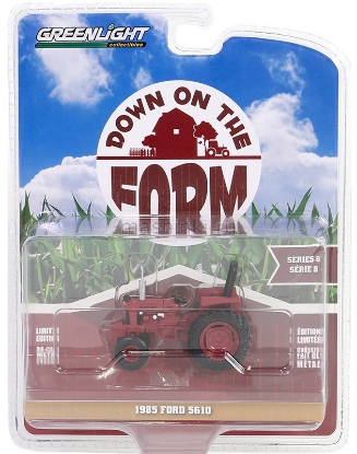 Изображение GREENLIGHT 1/64 FORD 5610 трактор Memphis Tennessee Fire Department 1985 red