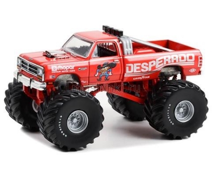Изображение GREENLIGHT 1/64 DODGE Ram W350 LE Monster Truck Desperado Bigfoot  1988
