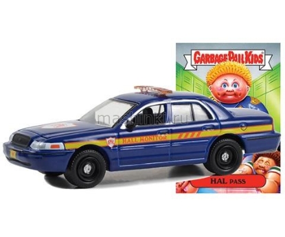 Изображение GREENLIGHT 1/64 FORD Crown Victoria Police Interceptor Junior High Security Guard Hal Pass 2008
