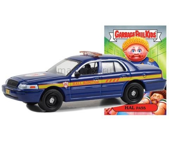 Изображение GREENLIGHT 1/64 FORD Crown Victoria Police Interceptor Junior High Security Guard Hal Pass 2008