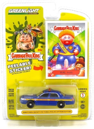 Изображение GREENLIGHT 1/64 FORD Crown Victoria Police Interceptor Junior High Security Guard Hal Pass 2008