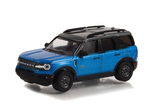 Изображение GREENLIGHT 1/64 FORD Bronco Sport Badlands 2022 velocity blue metallic