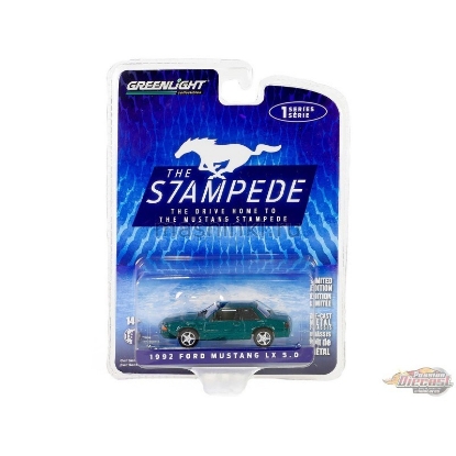 Изображение GREENLIGHT 1/64 FORD Mustang LX 5.0 1992 deep emerald green