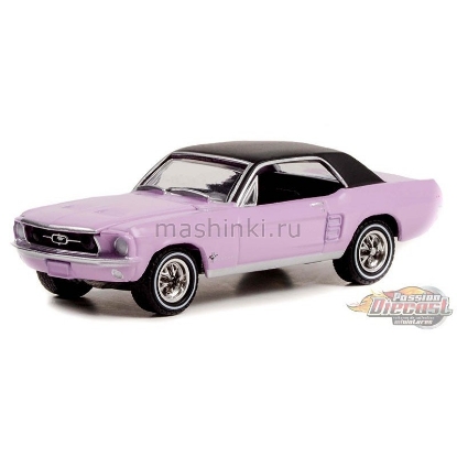 Изображение GREENLIGHT 1/64 FORD Mustang Coupe She Country Special 1967 evening orchid