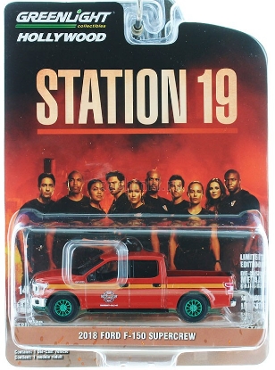 Изображение GREENLIGHT 1/64 FORD F-150 SuperCrew пикап Seattle Fire Department 2018 (т/c Пожарная часть 19)