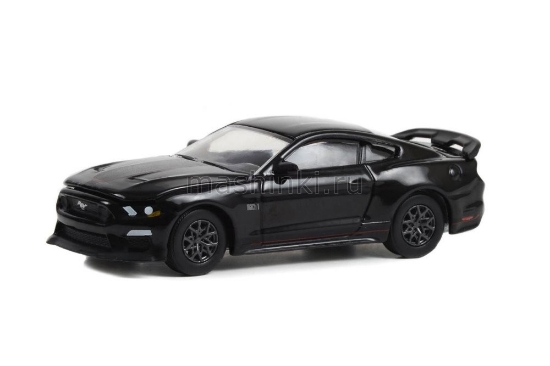 Изображение GREENLIGHT 1/64 FORD Mustang Mach 1 2022 shadow black
