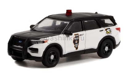 Изображение GREENLIGHT 1/64 FORD Police Interceptor Utility Illinois State Police 100th Anniversary 2022