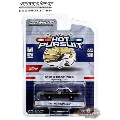 Изображение GREENLIGHT 1/64 FORD Mustang SSP Wyoming Highway Patrol 1990