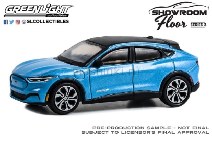 Изображение GREENLIGHT 1/64 FORD Mustang Mach-E Premium 2022 grabber blue metallic