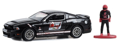 Изображение GREENLIGHT 1/64 FORD Mustang Shelby GT500 №68 OPTIMA Ultimate Street Car Invitational с фигуркой пилота 2010