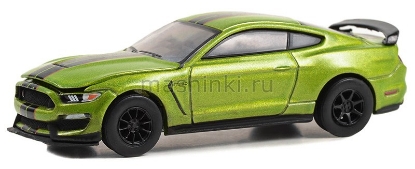 Изображение GREENLIGHT 1/64 FORD Shelby GT350R Shelby 60 Years Since 1962 2020 green/black stripes