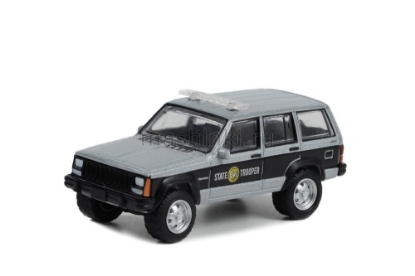 Изображение GREENLIGHT 1/64 JEEP Cherokee 4х4 North Carolina Highway Patrol State Trooper 1995