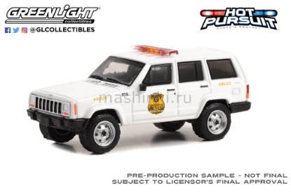 Изображение GREENLIGHT 1/64 JEEP Cherokee 4x4 United States Secret Service Police 2000
