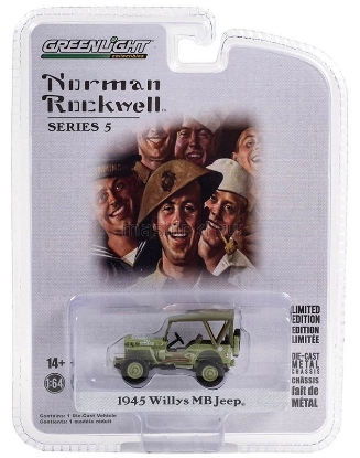 Изображение GREENLIGHT 1/64 JEEP Willys MB 4x4 U.S. Army 1945