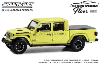 Изображение GREENLIGHT 1/64 JEEP Gladiator 4x4 2023 yellow