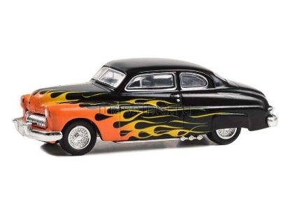 Изображение GREENLIGHT 1/64 MERCURY Eight Coupe 1949 black with flames