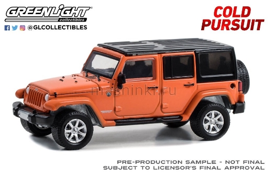 Изображение GREENLIGHT 1/64 JEEP Wrangler Unlimited 4x4 (к/ф Снегоуборщик 2019 )2010