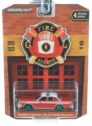 Изображение GREENLIGHT 1/64 PLYMOUTH Gran Fury New York City Fire Department (FDNY) 1985