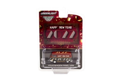 Изображение GREENLIGHT 1/64 VW T1 Van New Year 2022