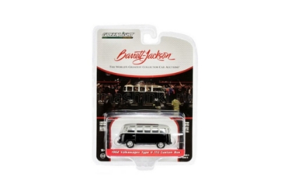 Изображение GREENLIGHT 1/64 VW T1 Bus (Lot №1426) 1962 black/silver/black interior