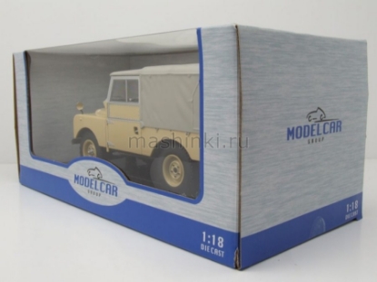 Изображение MODELCAR 1/18 LAND ROVER Series I 88 Soft-Top 4x4 1957 light beige