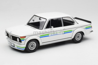 Изображение MODELCAR 1/18 BMW 2002 Alpina 1973 white/decorated