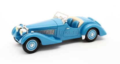 Изображение MATRIX 1/43 BUGATTI T57S Corsica Roadster Malcolm Campbell №57531 1937 blue