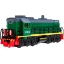 Изображение ТЕХНОПАРК Тепловоз ТЭМ-18 32,5 см (свет, звук, 4 кнопки) пластм. зеленый откр. коробка