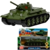 Изображение ТЕХНОПАРК Танк T-34 Красная звезда 12 см хаки