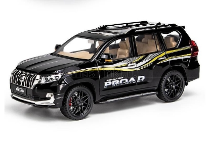 Изображение Открыв-DIE-CAST MODEL 1/18 TOYOTA Land Cruiser Prado (свет, звук) инерц. black/черный