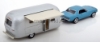 Изображение NOREV JET CAR 1/43 FORD Mustang 1968 blue + кемпер-трейлер AIRSTREAM Caravan