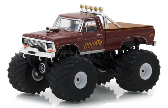Изображение GREENLIGHT 1/64 FORD F-250 Monster Truck Goliath Bigfoot 1979