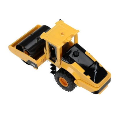 Изображение ТЕХНОПАРК Каток грунтовый VOLVO 14 см подв. детали желтый