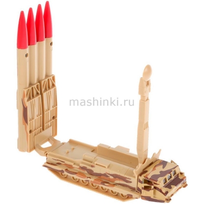 Изображение ТЕХНОПАРК Ракетный комплекс ЗРК-А-2500 15 см откр. двери песочный камуфляж