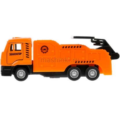 Изображение ТЕХНОПАРК КАМАЗ-65201 эвакуатор 12 см оранжевый
