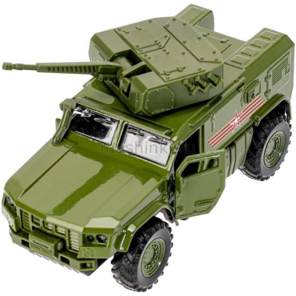 Изображение ТЕХНОПАРК КАМАЗ-4386 Тайфун АРМИЯ РОССИИ 12 см (свет, звук) хаки