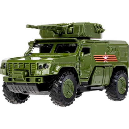Изображение ТЕХНОПАРК КАМАЗ-4386 Тайфун АРМИЯ РОССИИ 12 см (свет, звук) хаки