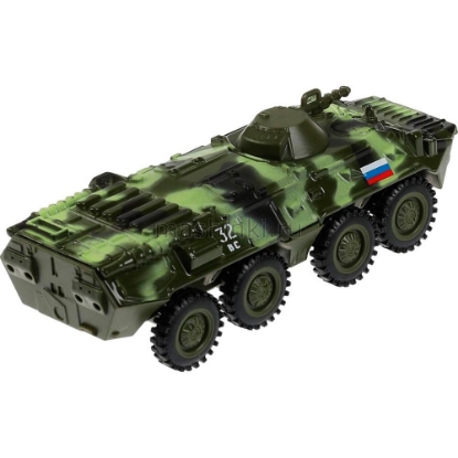 Изображение ТЕХНОПАРК БТР-80 бронетранспортер 13 см повор. башня камуфляж